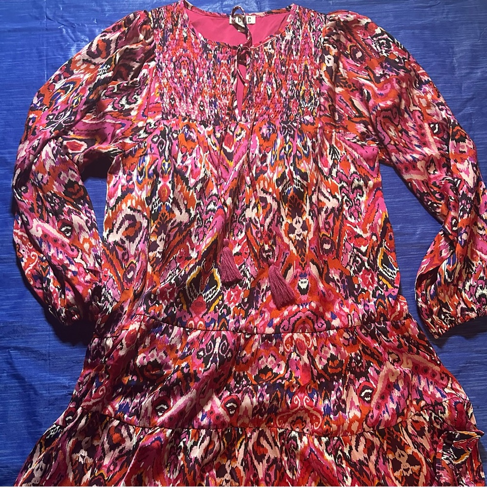 Vibrant Multicolor Patterned Dress